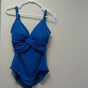one piece blue swimsuit size 14